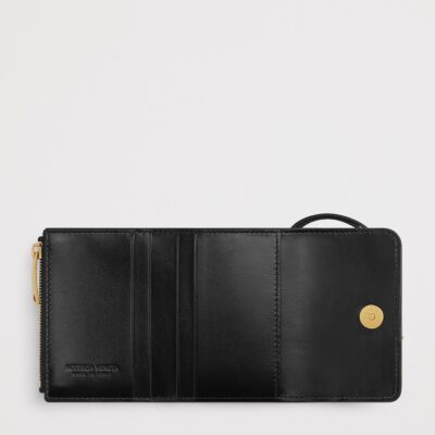 Bottega Veneta Leather Intrecciato Andiamo Trifold Wallet - Image 4