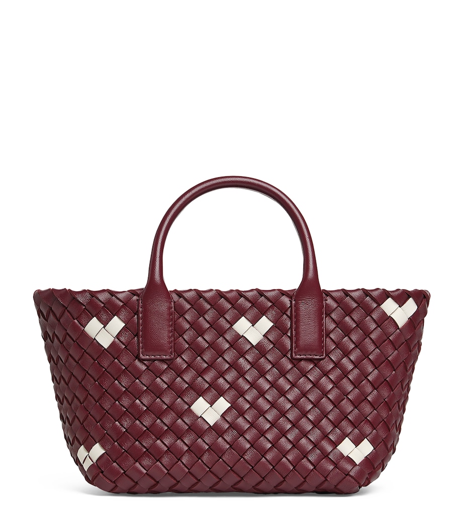 Bottega Veneta Mini Leather Cabat Tote Bag - Image 1