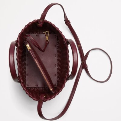 Bottega Veneta Mini Leather Cabat Tote Bag - Image 2