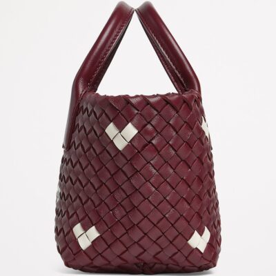 Bottega Veneta Mini Leather Cabat Tote Bag - Image 3