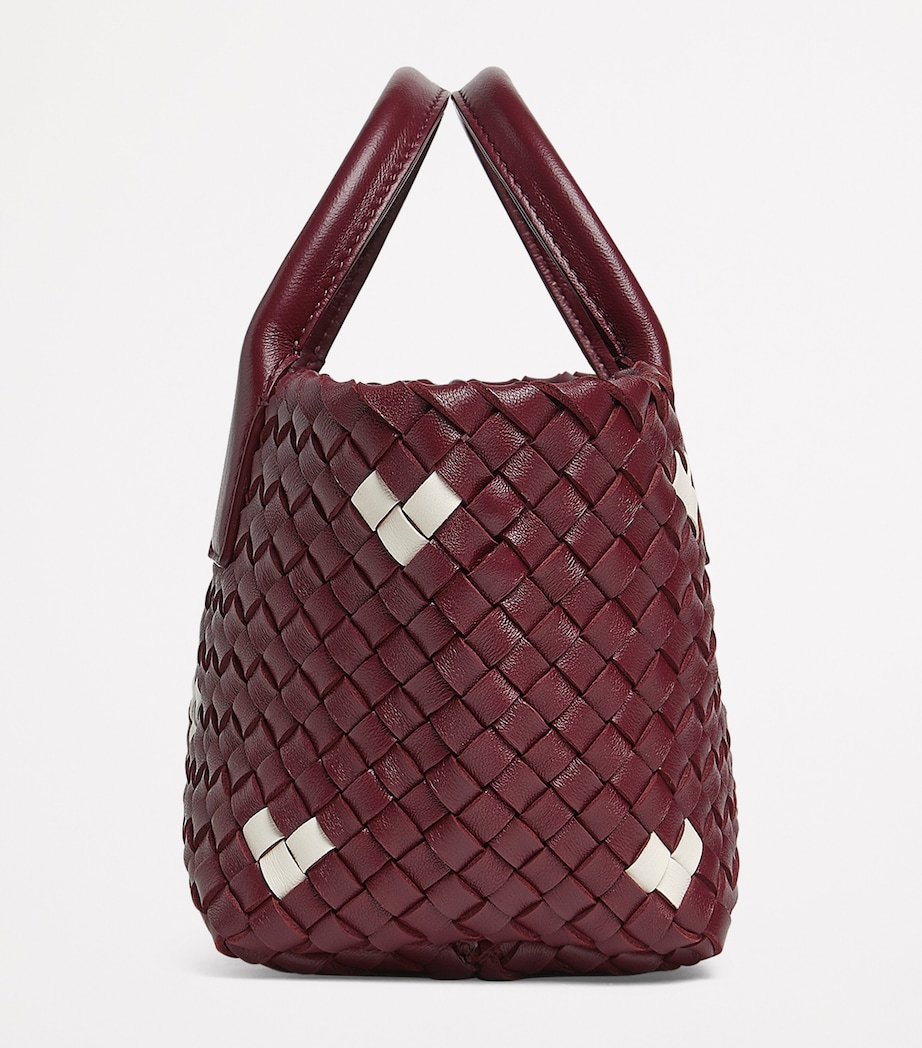 Bottega Veneta Mini Leather Cabat Tote Bag - Image 3