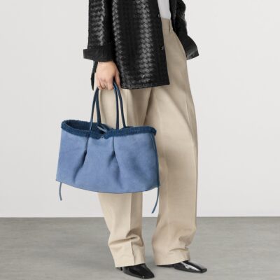 Bottega Veneta Shearling Pinacoteca Tote Bag - Image 4
