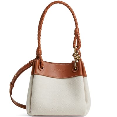 Bottega Veneta Small Canvas Parachute Shoulder Bag - Image 1