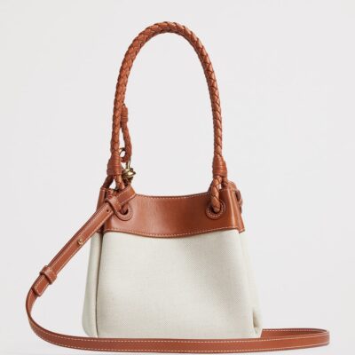 Bottega Veneta Small Canvas Parachute Shoulder Bag - Image 2