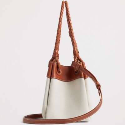 Bottega Veneta Small Canvas Parachute Shoulder Bag - Image 3