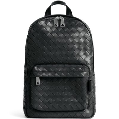Bottega Veneta Small Intrecciato Leather Backpack - Image 1