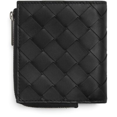 Bottega Veneta Small Intrecciato Bifold Zipped Wallet - Image 2