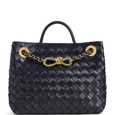 Bottega Veneta Small Leather Andiamo Chain Shoulder Bag - Image 1