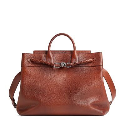 Bottega Veneta Small Leather Andiamo Voyager Holdall - Image 1