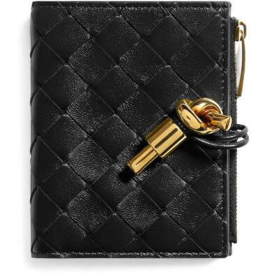 Bottega Veneta Small Leather Andiamo Bifold Wallet - Image 1