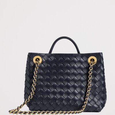 Bottega Veneta Small Leather Andiamo Chain Shoulder Bag - Image 4