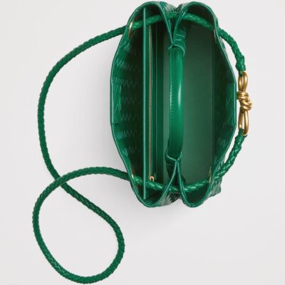 Bottega Veneta Small Leather Andiamo Top-Handle Bag - Image 4