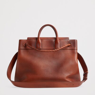 Bottega Veneta Small Leather Andiamo Voyager Holdall - Image 5