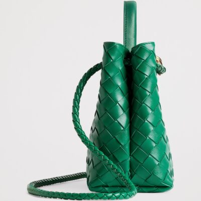 Bottega Veneta Small Leather Andiamo Top-Handle Bag - Image 5