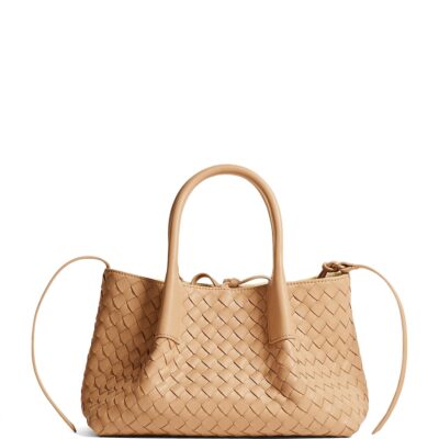 Bottega Veneta Small Leather Intrecciato Pinacoteca Tote Bag - Image 1