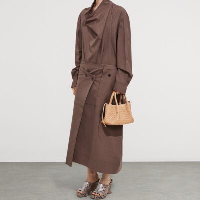 Bottega Veneta Small Leather Intrecciato Pinacoteca Tote Bag - Image 3