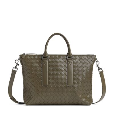 Bottega Veneta Small Leather Zipped Tote Bag - Image 5