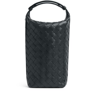Bottega Veneta Small Leather Zipped Diago Messenger Bag - Image 5