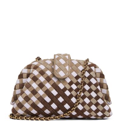 Bottega Veneta Small Suede Lauren 1980 Clutch Bag - Image 1