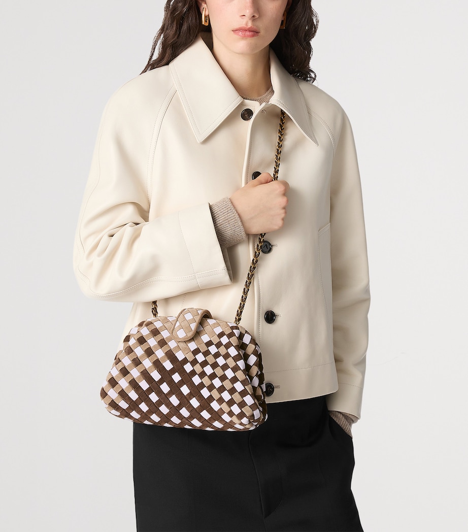 Bottega Veneta Small Suede Lauren 1980 Clutch Bag - Image 2
