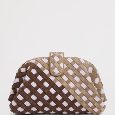 Bottega Veneta Small Suede Lauren 1980 Clutch Bag - Image 5