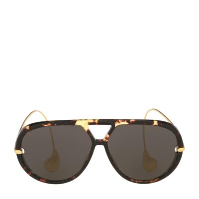 Bottega Veneta Tortoiseshell Aviator Sunglasses - Image 1
