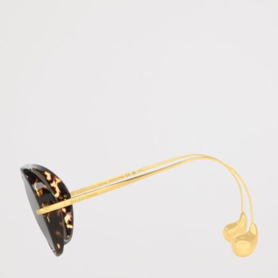 Bottega Veneta Tortoiseshell Aviator Sunglasses - Image 3