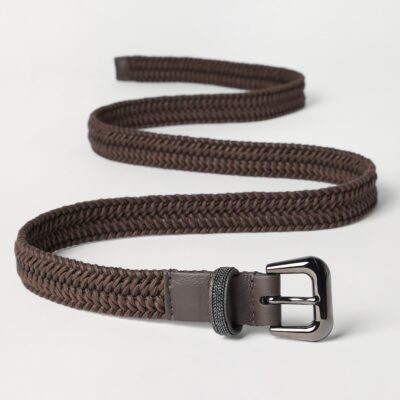 Brunello Cucinelli Braided Monili-Detail Belt - Image 2