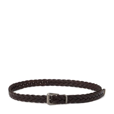 Brunello Cucinelli Calf Leather Braided Belt - Image 1