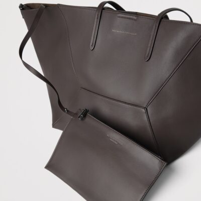 Brunello Cucinelli Calfskin BC Duo Tote Bag - Image 3