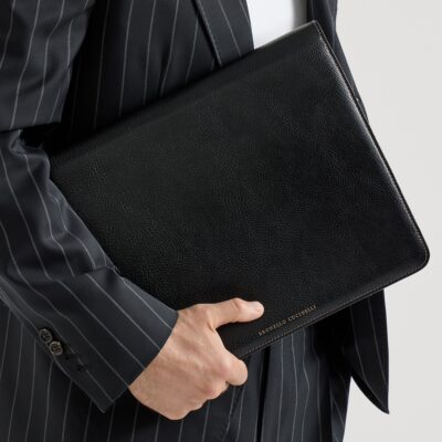 Brunello Cucinelli Calfskin Document Holder - Image 2