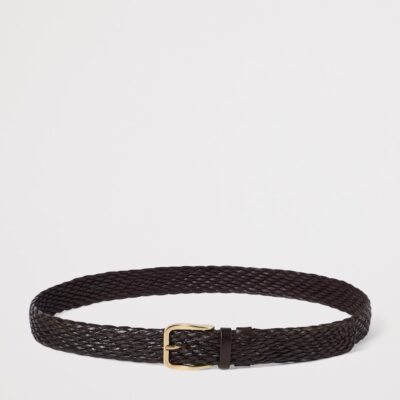 Brunello Cucinelli Calfskin Woven Belt - Image 2