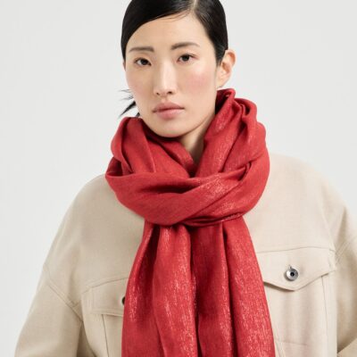 Brunello Cucinelli Cashmere-Silk-Blend Scarf - Image 2