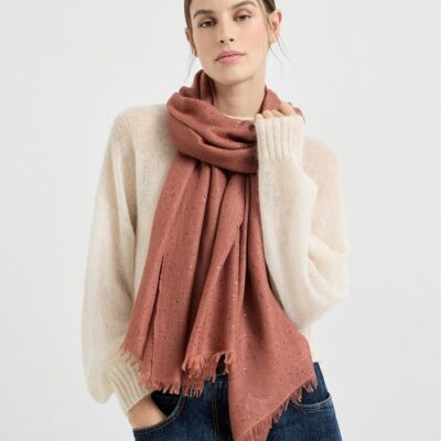 Brunello Cucinelli Cashmere-Silk Sequinned Scarf - Image 3