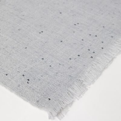 Brunello Cucinelli Cashmere-Silk Diamond Yarn Sequin Scarf - Image 3
