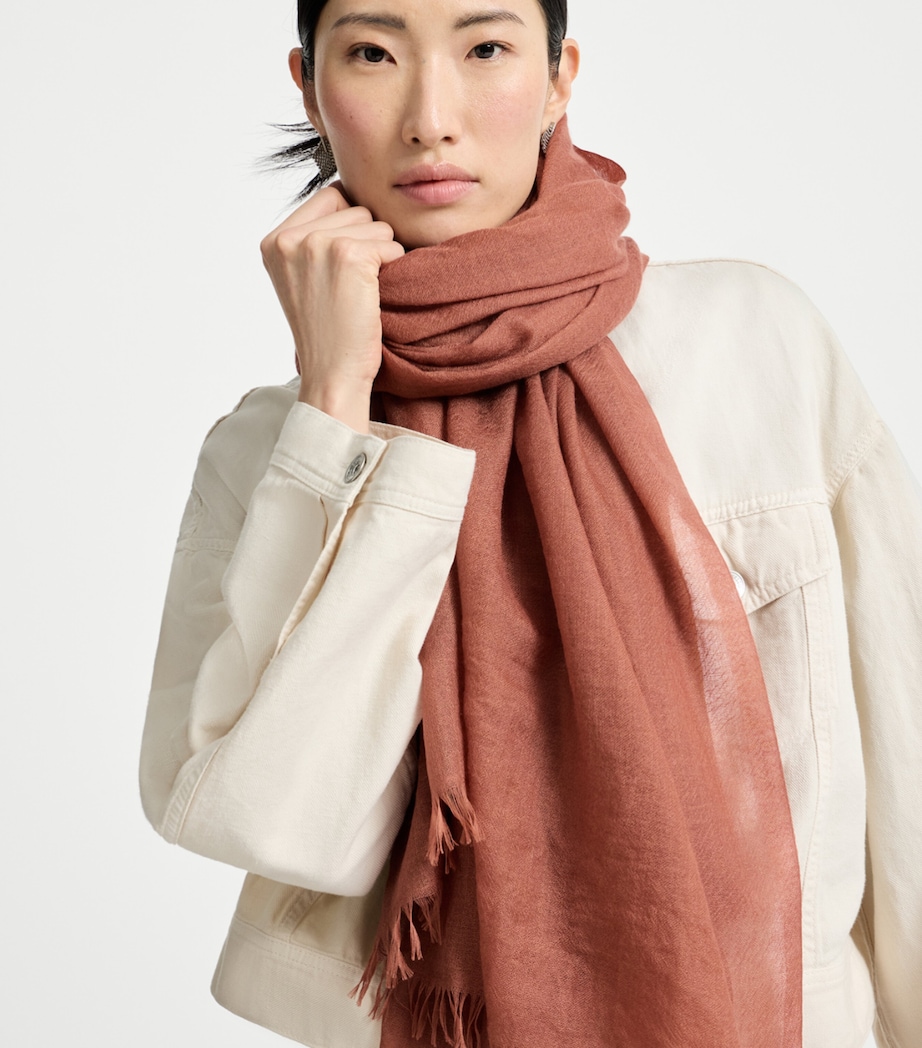 Brunello Cucinelli Cashmere-Silk Scarf - Image 3