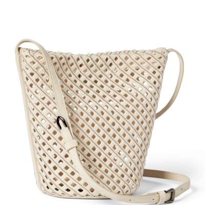 Brunello Cucinelli Cotton Woven Bucket Bag - Image 1