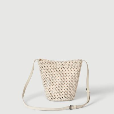 Brunello Cucinelli Cotton Woven Bucket Bag - Image 4