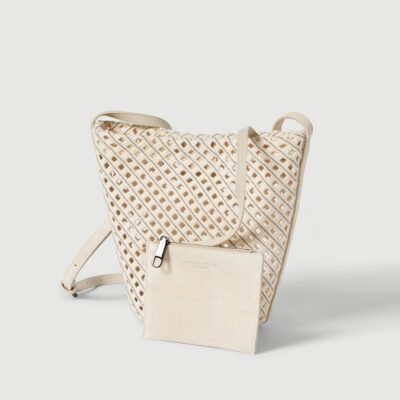 Brunello Cucinelli Cotton Woven Bucket Bag - Image 5