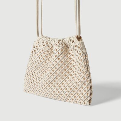 Brunello Cucinelli Crochet Pouch Bag - Image 3