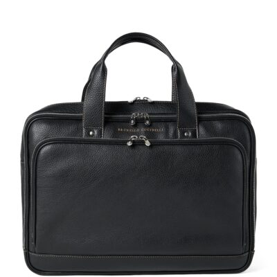 Brunello Cucinelli Grained Calfskin Briefcase - Image 1