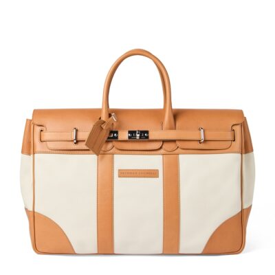 Brunello Cucinelli Grained Leather Country Holdall - Image 1