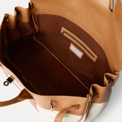 Brunello Cucinelli Grained Leather Country Holdall - Image 3