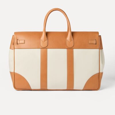 Brunello Cucinelli Grained Leather Country Holdall - Image 4