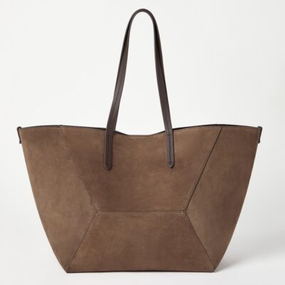 Brunello Cucinelli Large Suede BC Duo Tote Bag - Image 4