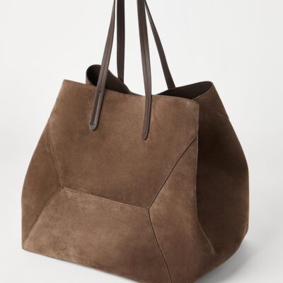 Brunello Cucinelli Large Suede BC Duo Tote Bag - Image 5