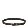 Brunello Cucinelli Leather-Blend Chevron-Effect Braided Belt - Image 1