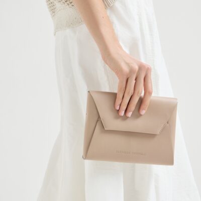 Brunello Cucinelli Leather BC Pochette Clutch Bag - Image 3