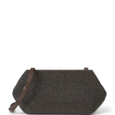 Brunello Cucinelli Leather Beaded Clutch Bag - Image 1