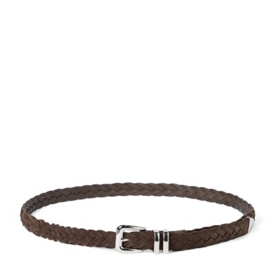 Brunello Cucinelli Leather Braided Belt - Image 1